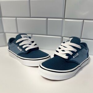 Kids Blue and White Vans